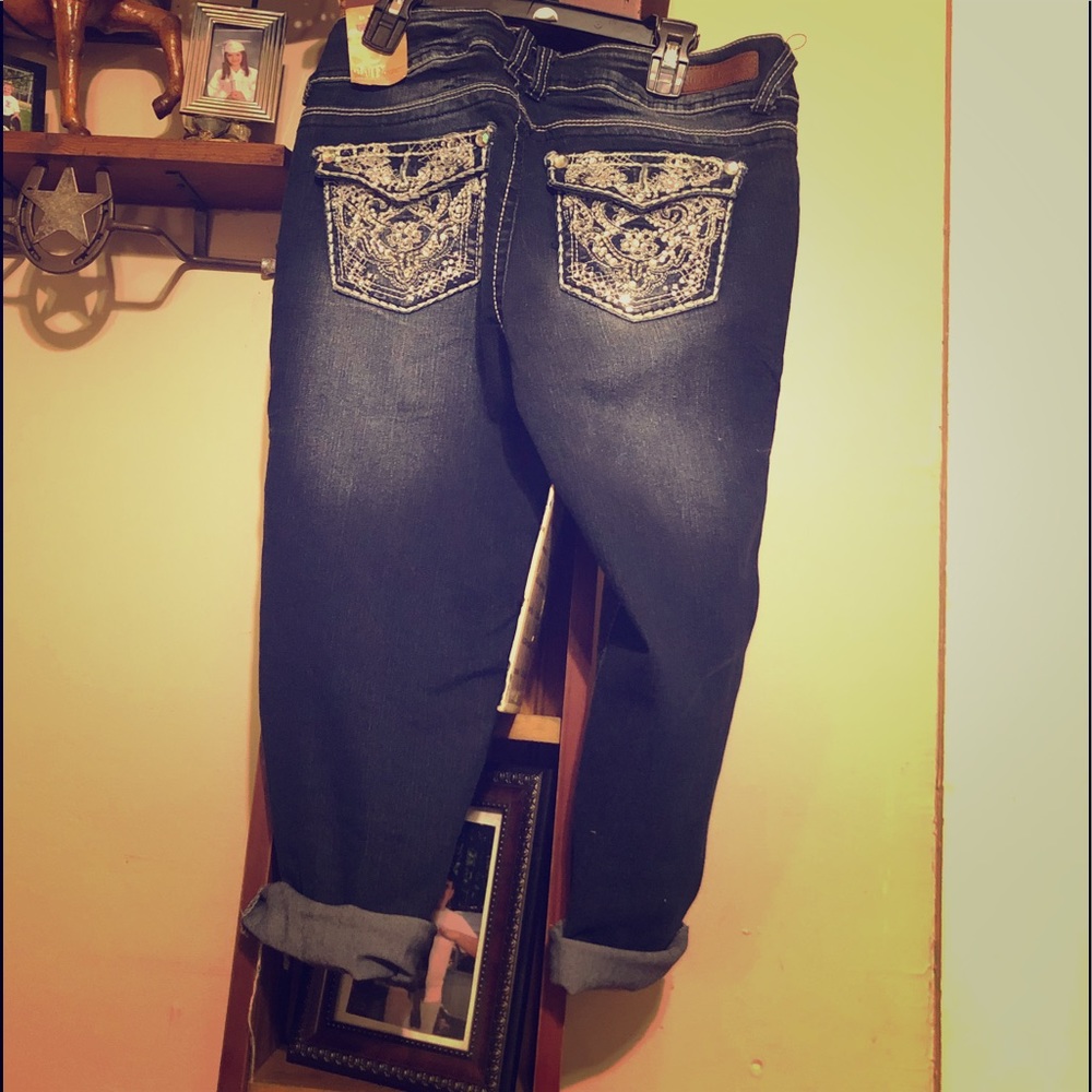NWT crop jeans with cuff